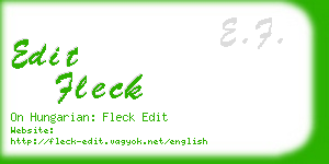 edit fleck business card